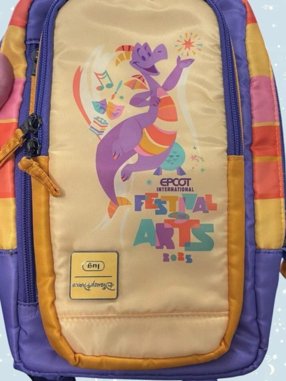Rare factory error Lug Disney Epcot Festival of Arts crossbody sling bag